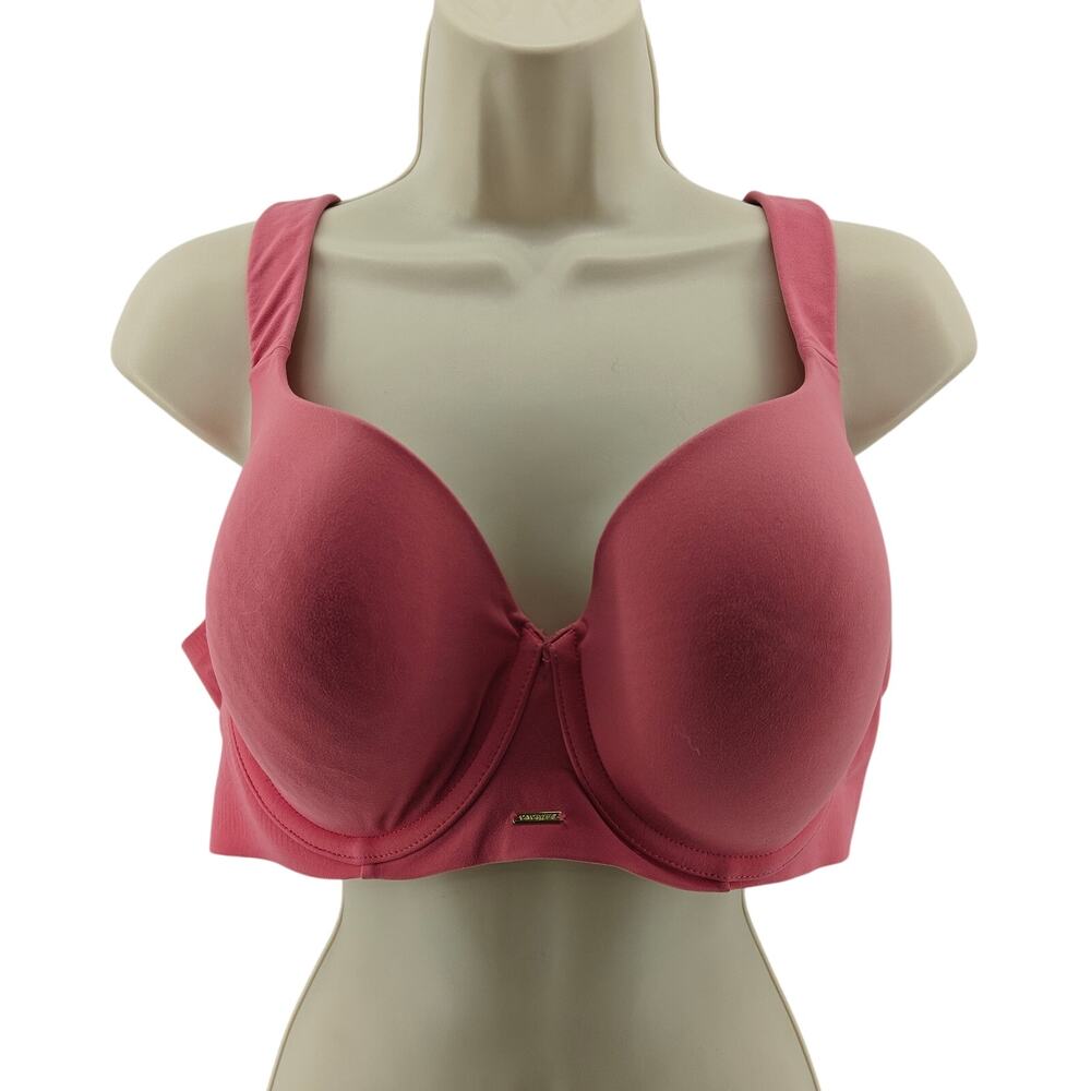 Lane Bryant Cacique Salmon Pink Lightly Lined Balconette Bra 40D